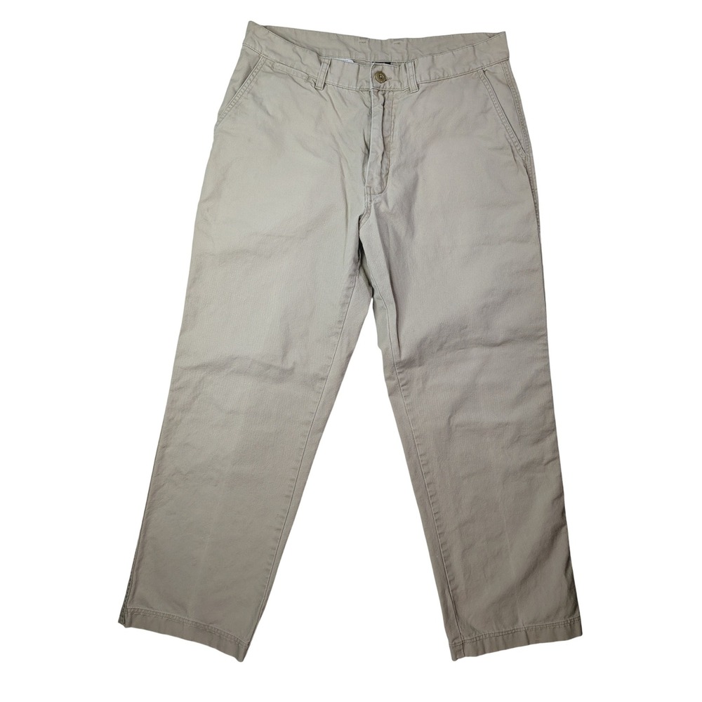 Patagonia Canvas Pants Mens Tagged 35 Fits 34x29 Khaki Organic Cotton Workwear